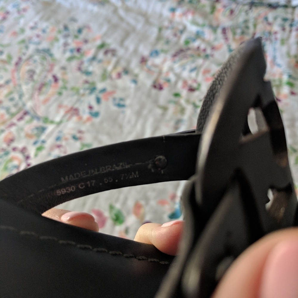Tory Burch Dark Grey Miller Sandals - Picture 4 of 5